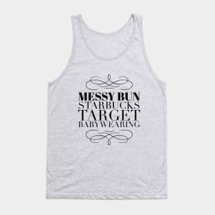 Messy Bun, Babywearing Mom Tank Top